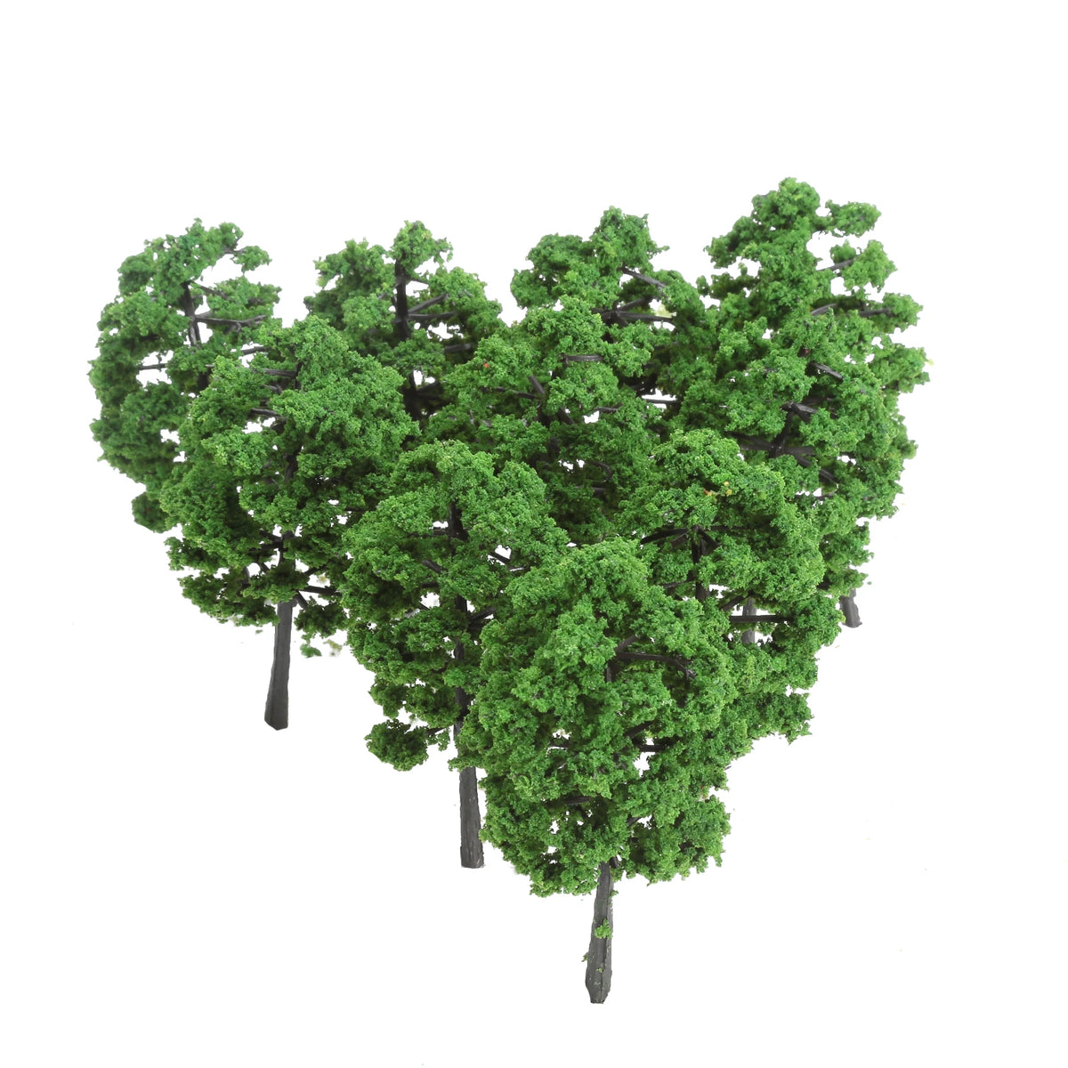 Green Model Landscape Trees, 8 cm, 10 Pack