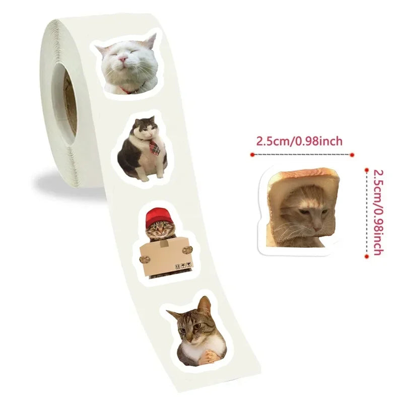Kawaii Cat Stickers – 500PCS Cute Sticky Paper Labels
