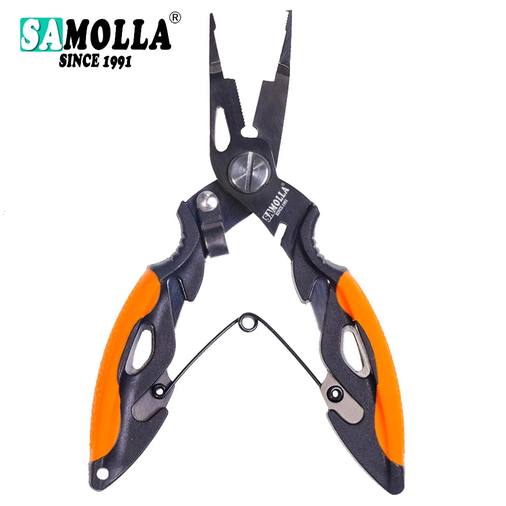 Nouveaux pinces multifonctions pour pêche, accessoires, corps en acier inox 420, ciseaux, coupe-fil, extracteur d’hameçons, outils de pêche outdoor
