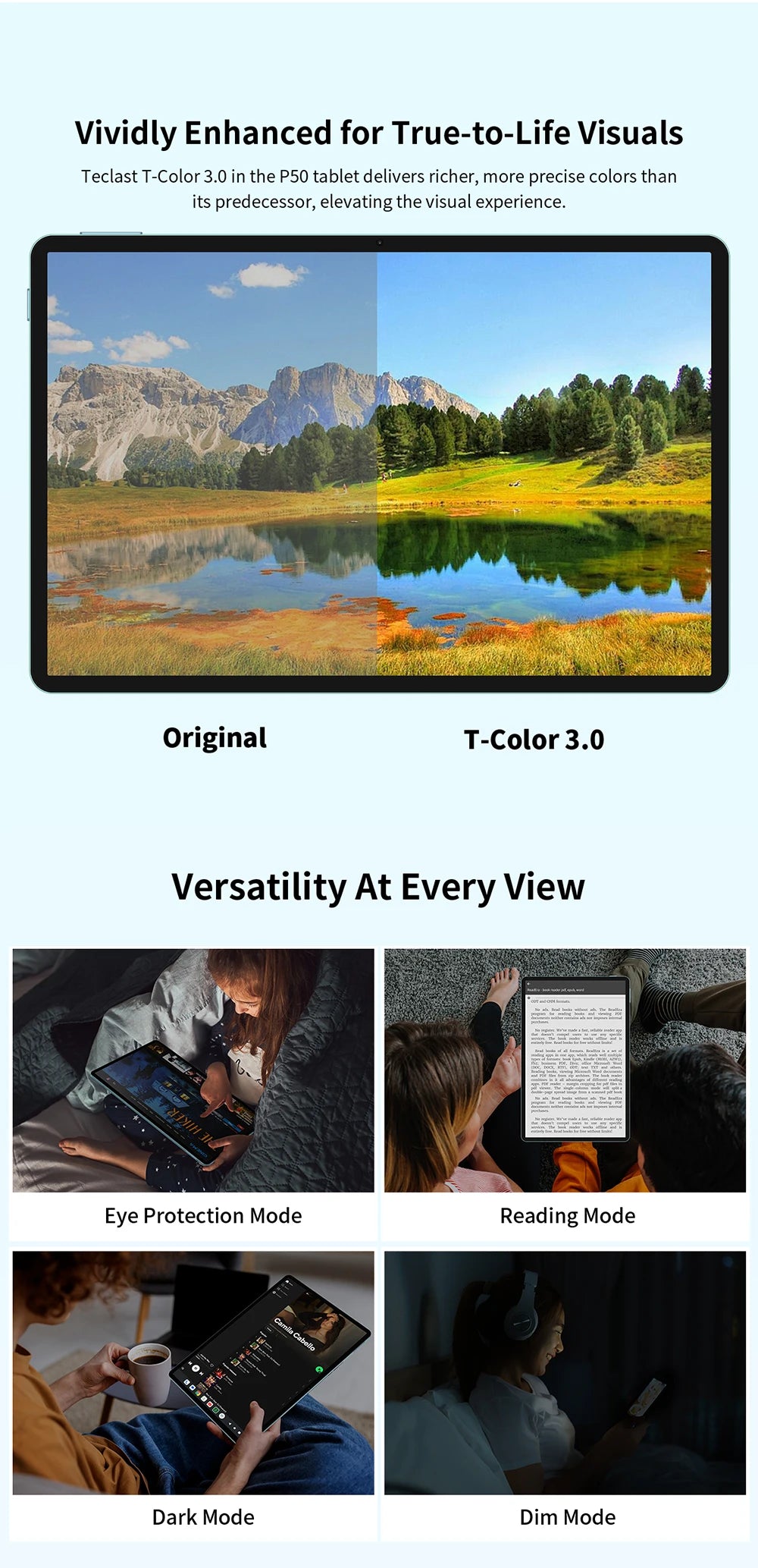 Teclast P50 2025 Android 15 Ταμπλέτα με οθόνη IPS 11"