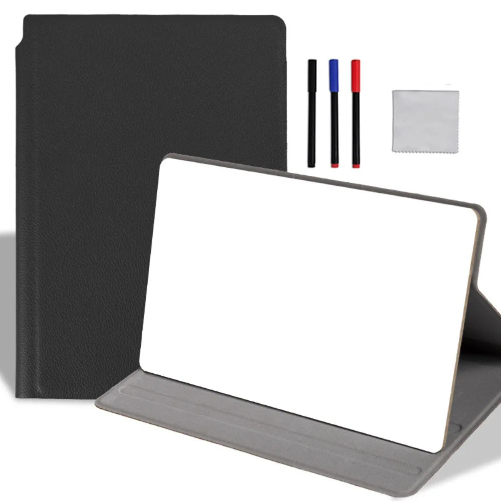 Reusable Dry-Erase Notebook with Folding PU Cover