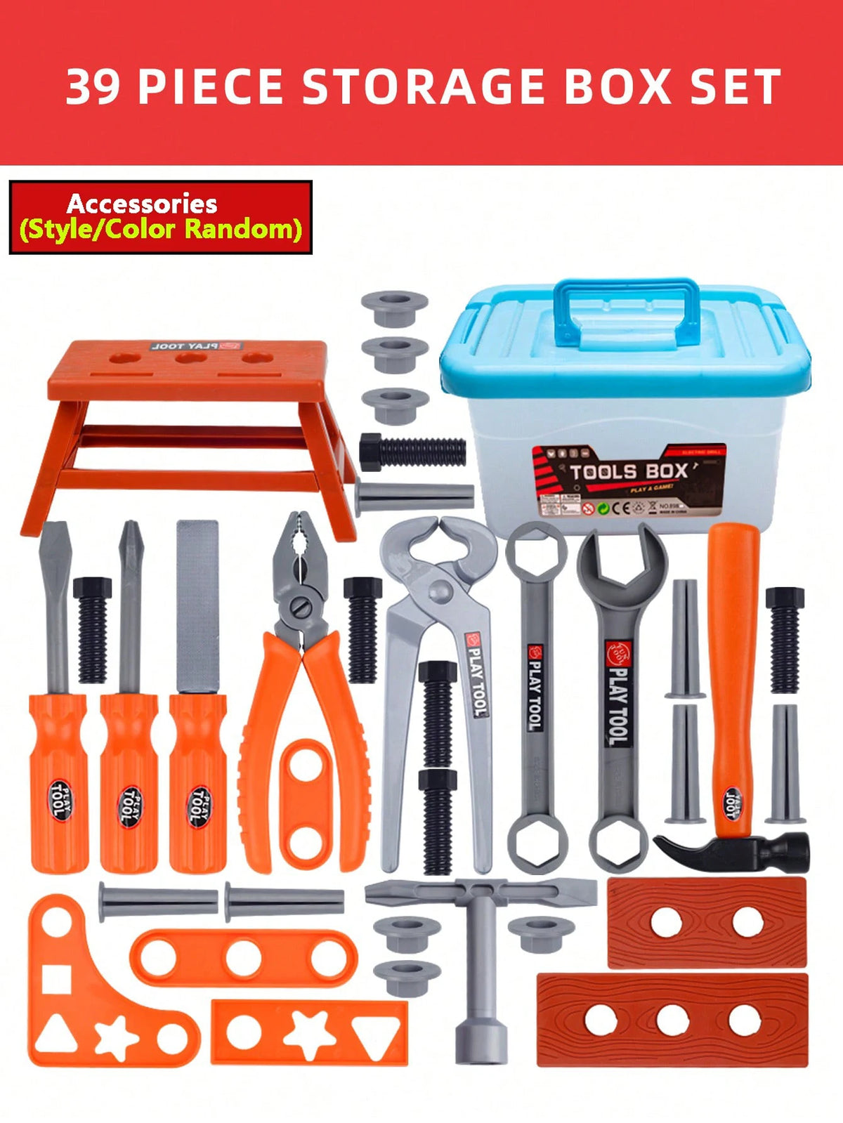 Kids Pretend Tool Kit for Imaginative Repair Play