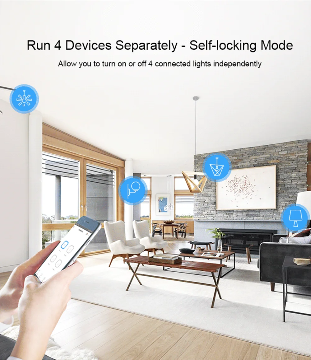 4CHR3 / 4CHPROR3 4-kanals Wi-Fi Smart Switch