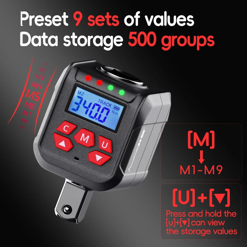 Digital Torque Adapter with Peak and Track Modes