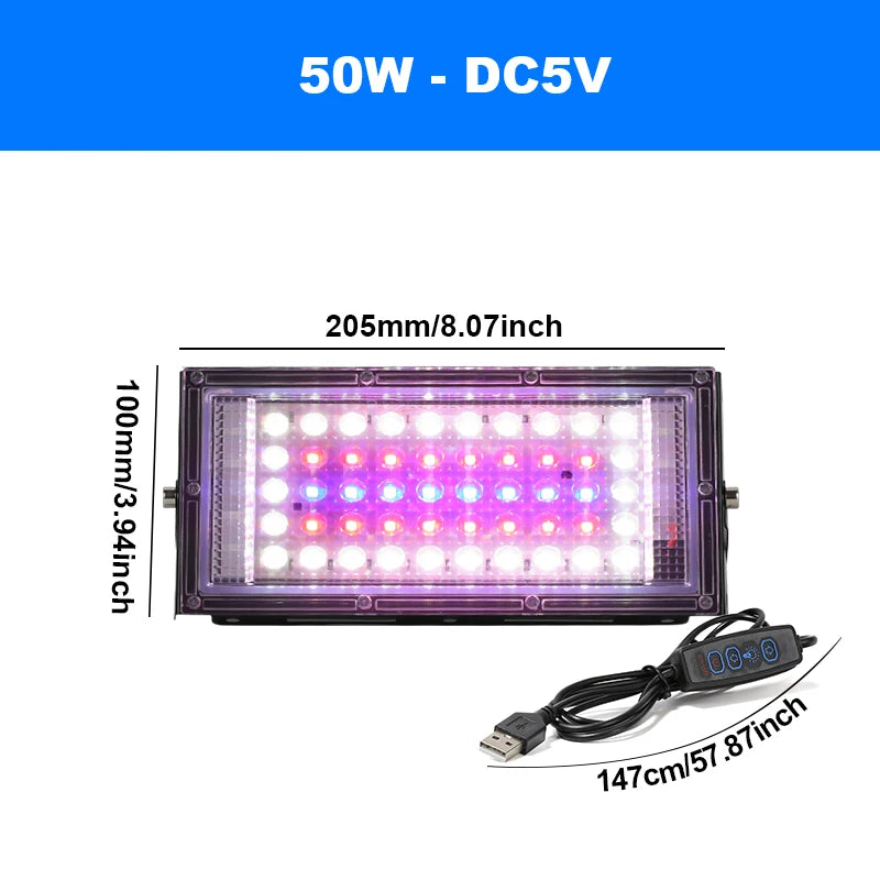 USB LED Grow Light with Adjustable Brightness