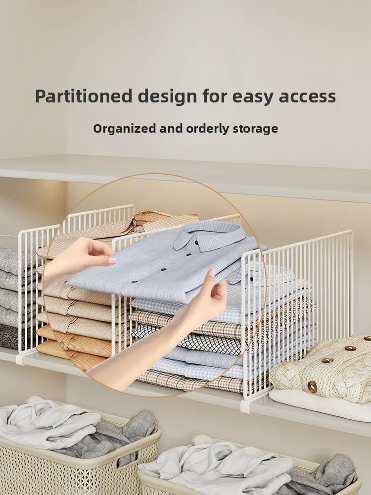 Adjustable Metal Wardrobe Shelf Dividers
