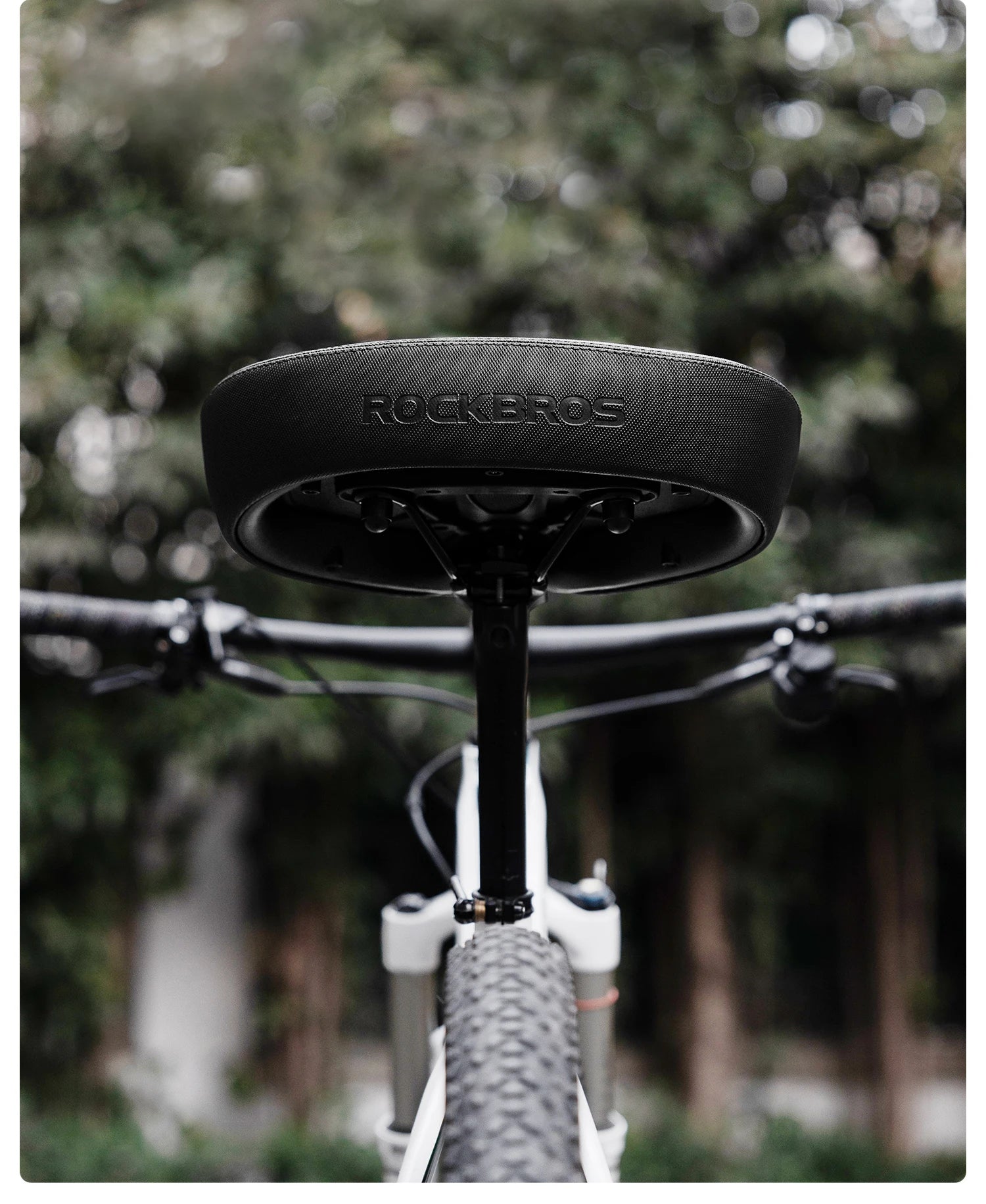 Comfortable Wide Bike Saddle Cushion with Shock Absorbing Foam