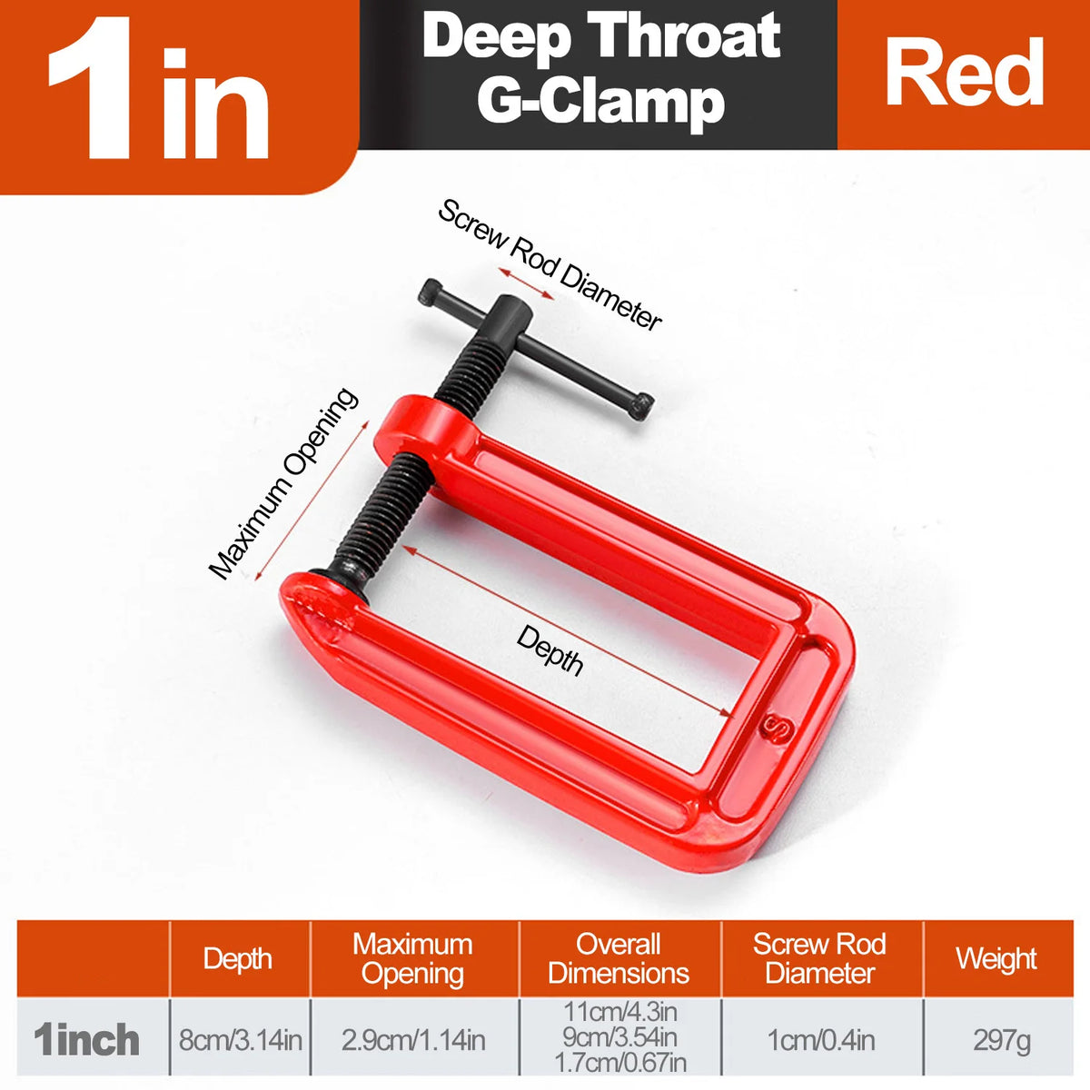 Deep-Reach C-Clamp - Size Options