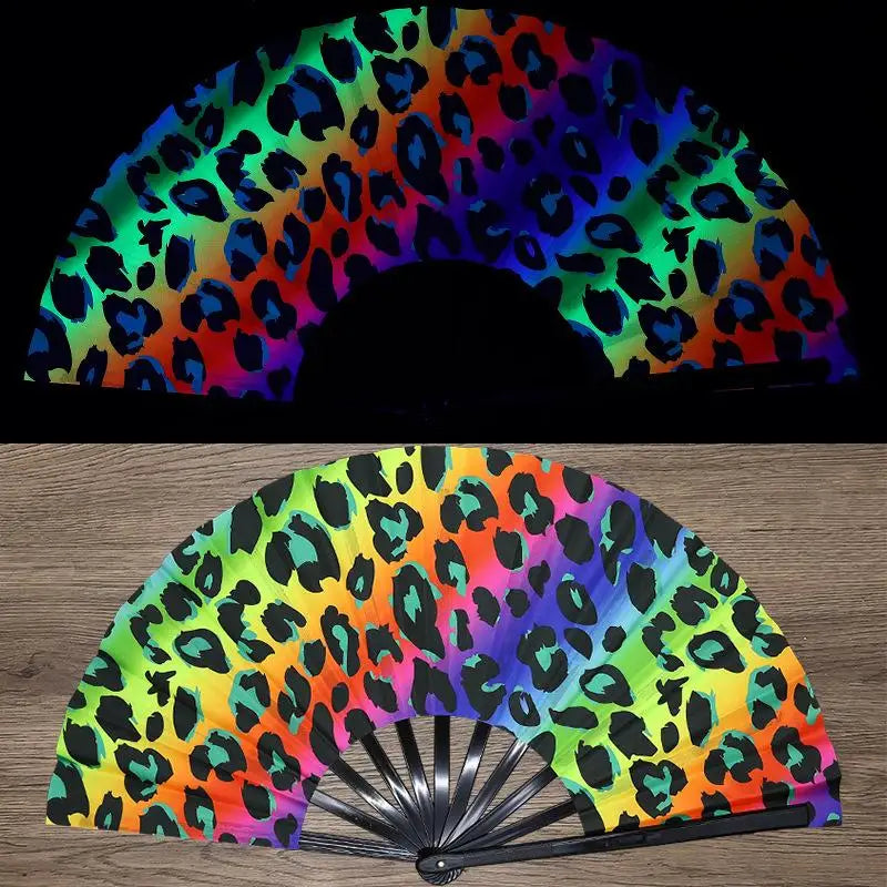 UV-Printed Bamboo Folding Performance Fan