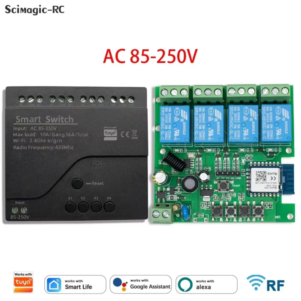 Wi-Fi Relay Controller - Channels and Supply Options
