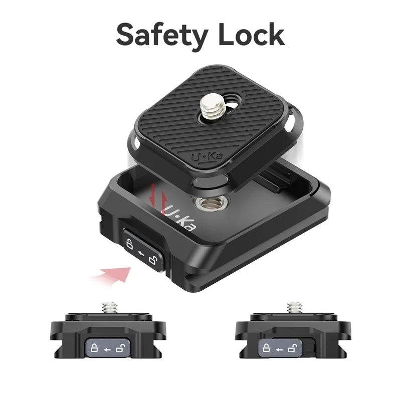 Quick Release Camera Mount Plate & Base Kit for Fast Setup