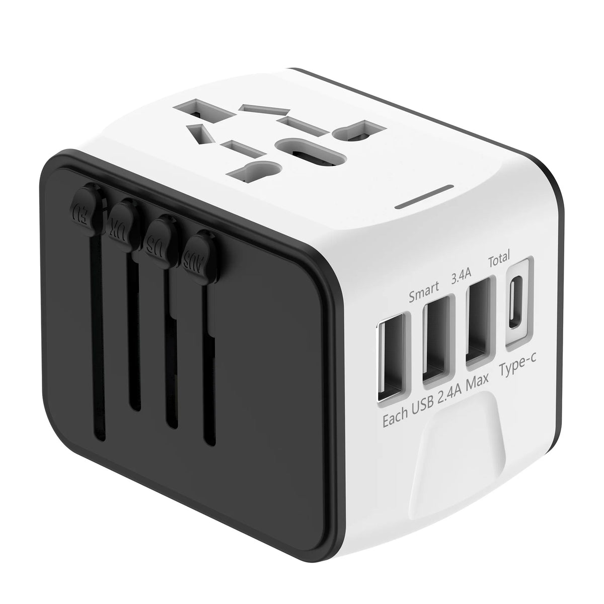 Universal Travel Adapter with USB Charging Ports