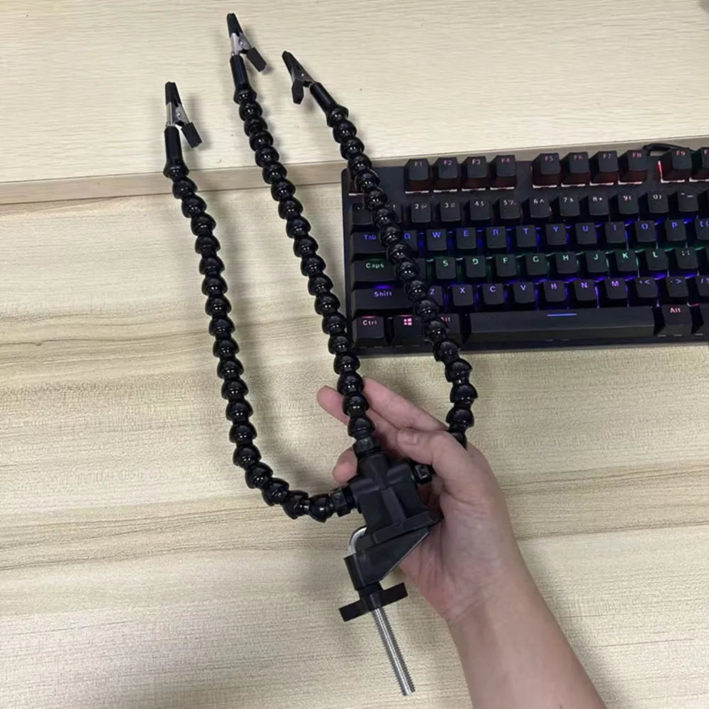 Brazos flexibles con pinza de escritorio