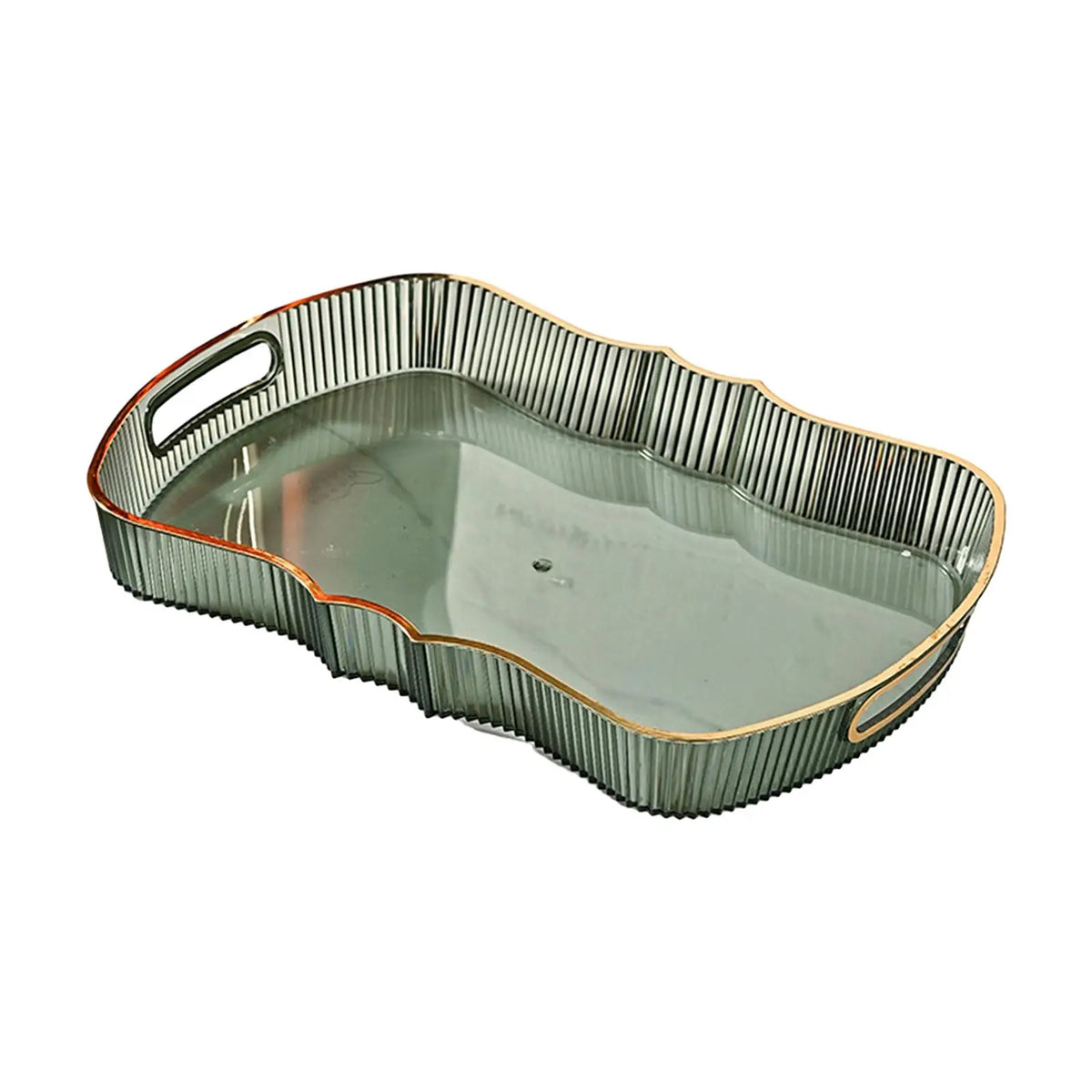 Decorative Serving and Storage Tray with Handles