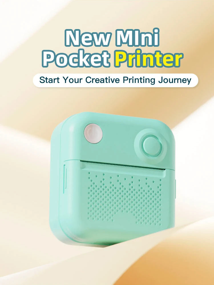 Thermal Laber Printer MINI Wirelessly BT 203dpi Photo Label Memo Wrong Question Printing With USB Cable Imprimante Portable