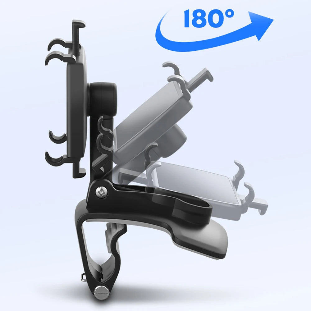 Rotatable Car Phone Holder for Dashboard, Mirror or Sun Visor