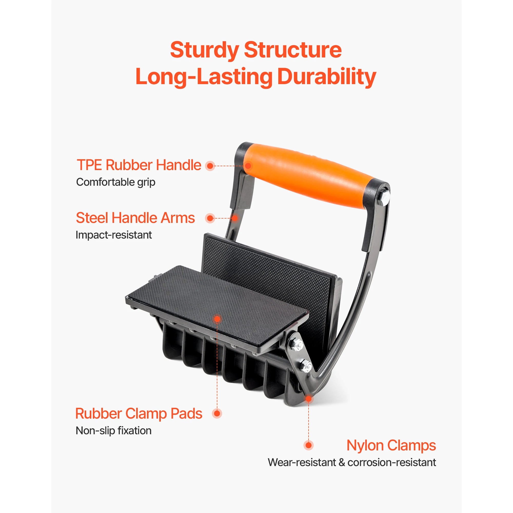 200lb Panel Carrier for Drywall & Plywood with Non-Slip Grip