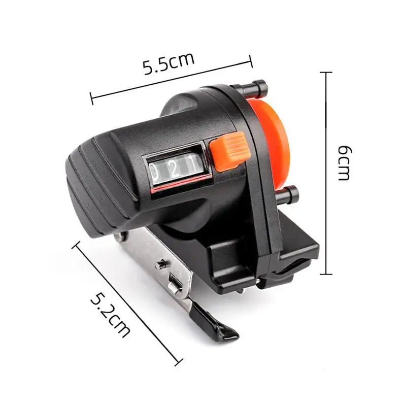  contador de linha de pesca com braçadeira para vara, 0–999 m
