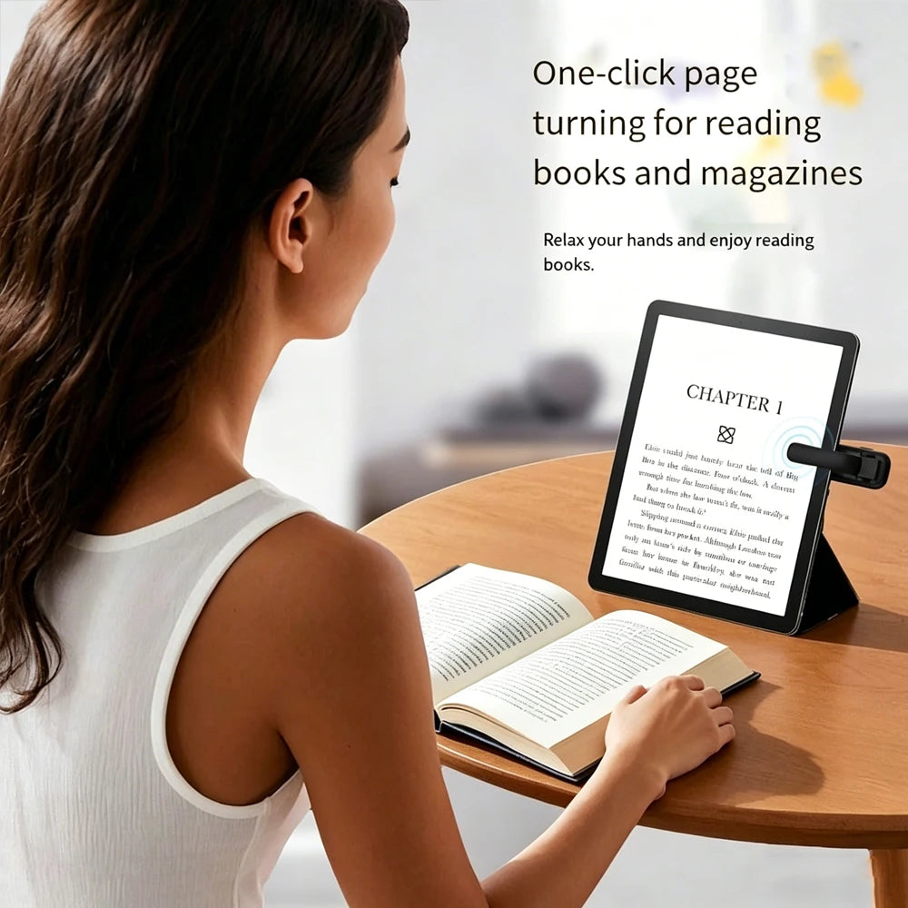 Wireless Page-Turner Ring Remote with Screen Clip