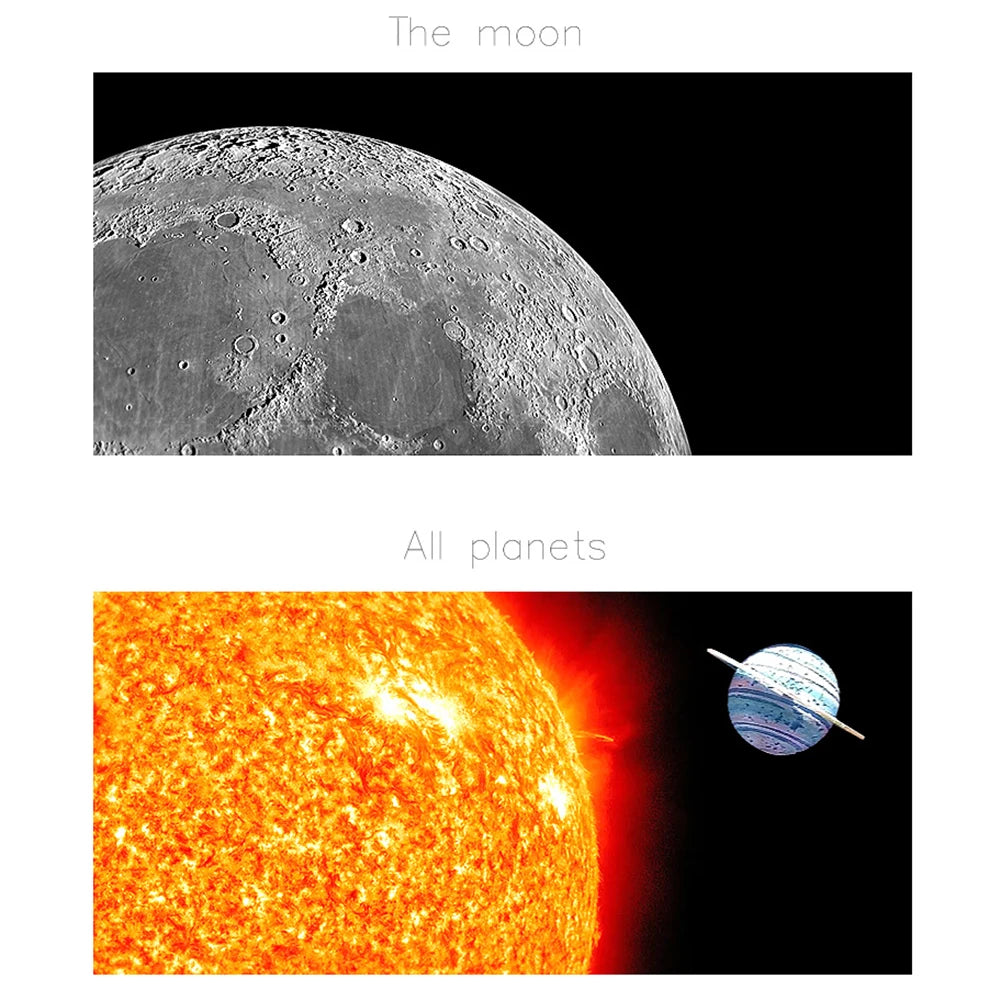 0|Professional Astronomical Telescope 20X 30X 40X Powerful Monocular Portable HD Moon Space Planet Observation Gifts for Children