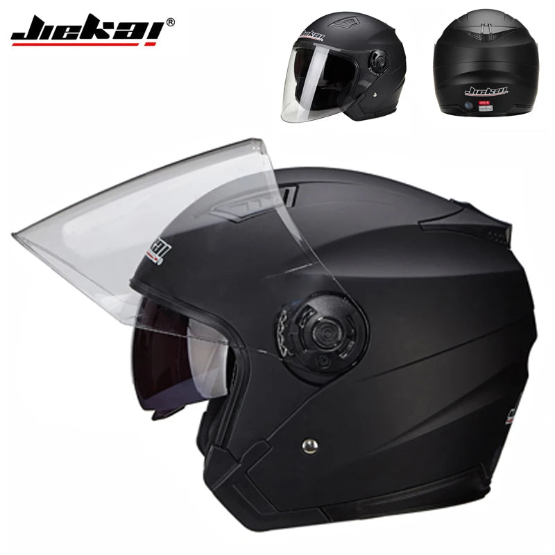 Motorbike Casco Go Kart Scooter Motor Van Motorcycle Dual Lens Vintage Helmets Four Seasons Racing Half Helmets Casque Helmet 