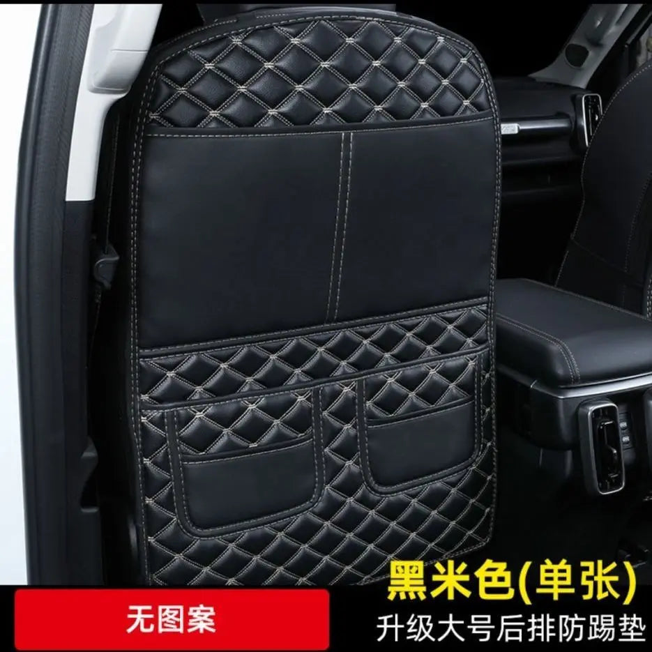 Car Seat-Back Kick Protection Pad, Design Options
