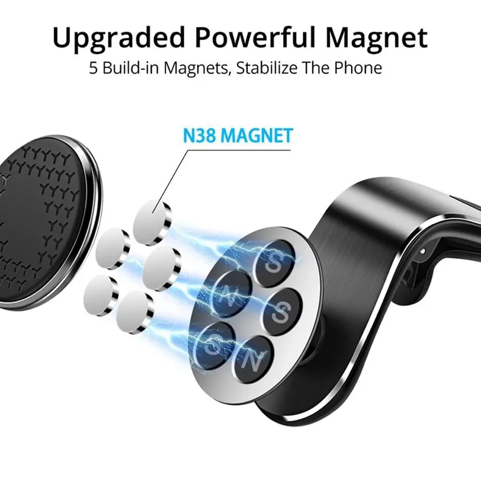 Magnetic Car Phone Holder Stand Air Vent Magnet Car Mount GPS Smartphone Mobile Support In Car Bracket for iPhone Samsung Xiaomi