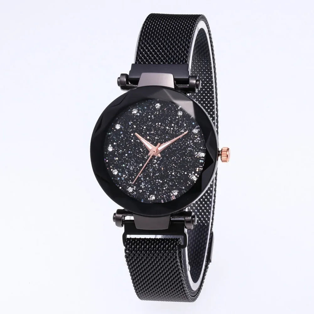 Fashion Sparkling Women Watches Ladies Top Brand Luxury Quartz Clocks Watch Women Stainless Steel Date Gift Clock 