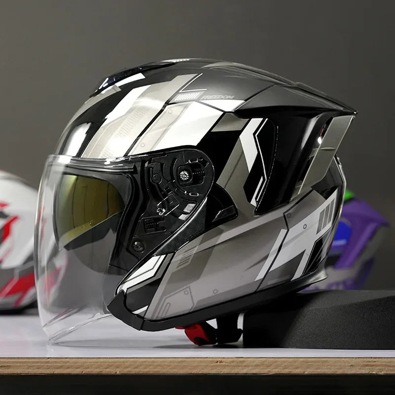 Ryzen RO-5 Unisex Half Motorcycle Helmet