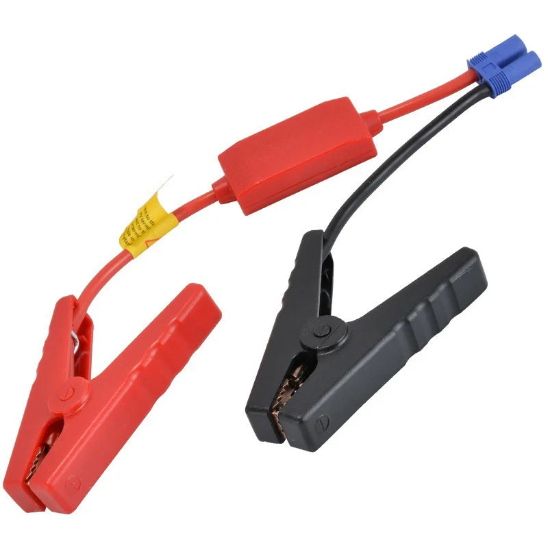 12 V startkabel med klemmer og EC5-stik