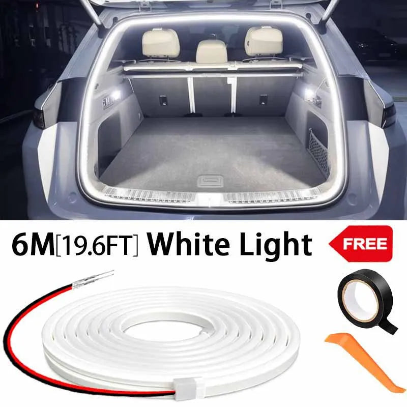Flexible Car Boot LED Light Strip, 2m–6m, Colour & Kit Options