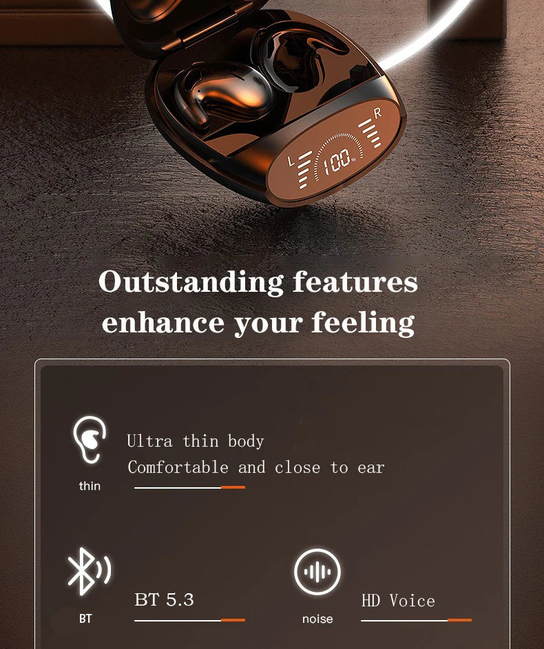SK Ultra-tin Sleep Headphones 5.3 Wireless Bluetooth Headset Invisible Earbuds Hidden In Ear Button Sports Earphones Waterproof