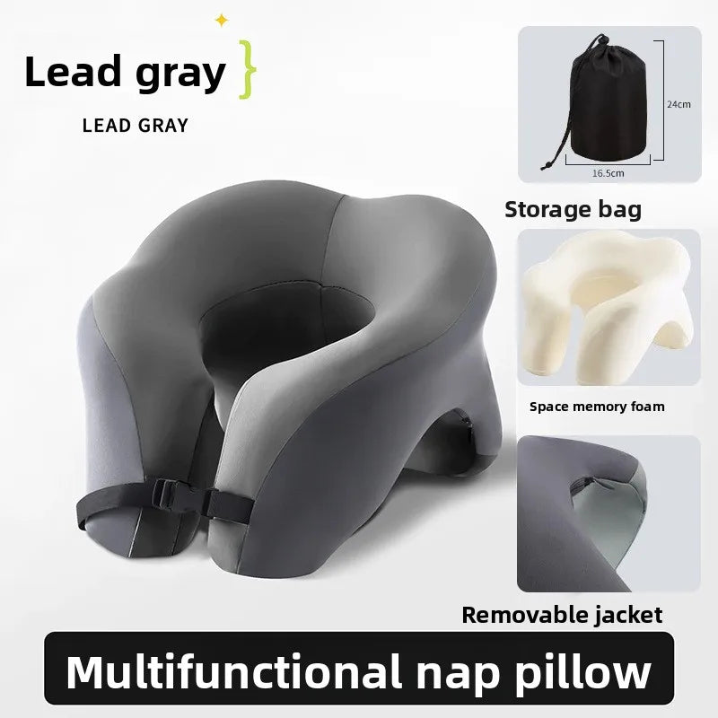 Memory-Foam U-Shaped Travel Neck Pillow