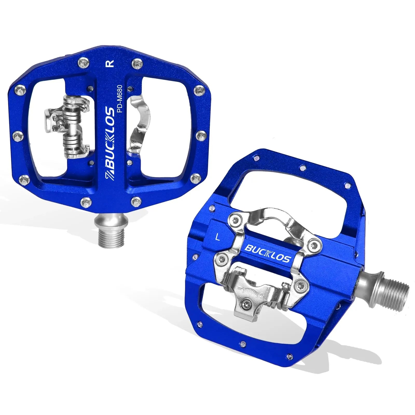 Dual Function SPD Bike Pedals with Sealed Bearings for MTB & Road