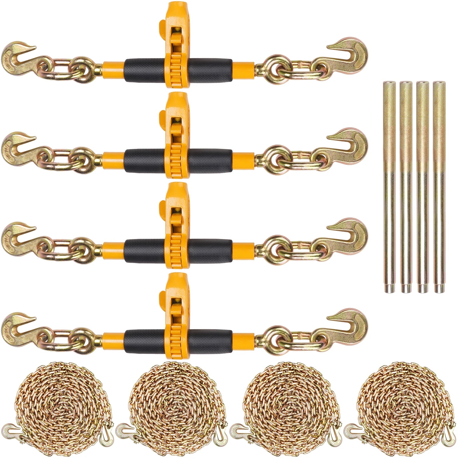 7100 lb Ratchet Chain Binder with Anti-Skid Handle for Secure Loads