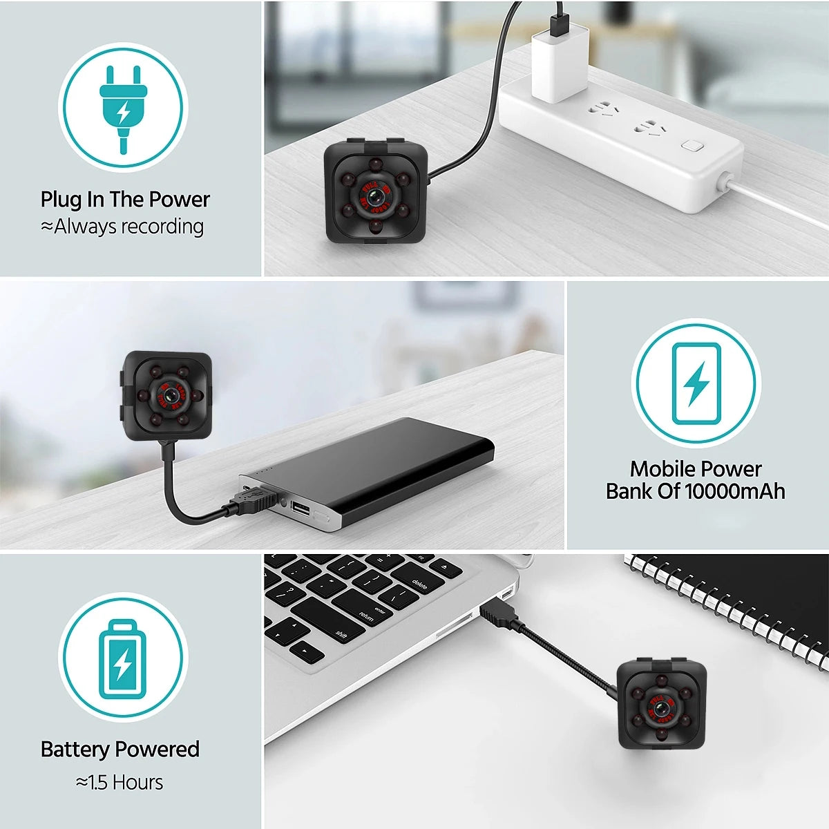 Mini 1080P Full HD Security Camera with 32GB Storage
