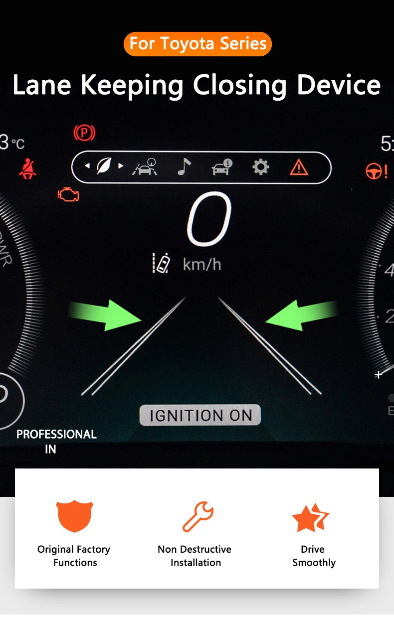 QHCP Car LKA Lane Keeping Closing Device Assist Zubehör Für Toyota Camry 18-23 RAV4 23+ Highlander Kluger Hariier Venza 22+