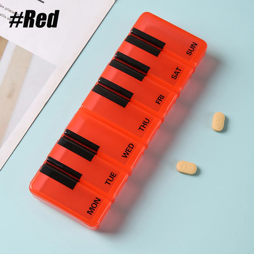 Seven-Day Pill Organiser with Individual Lids