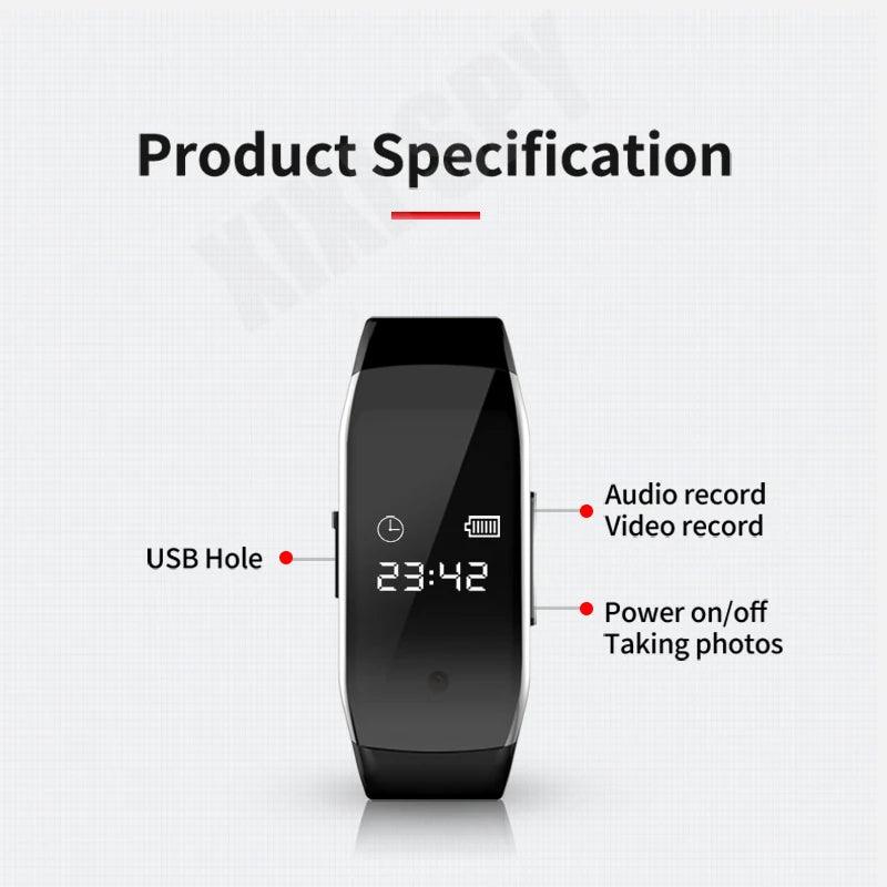 Mini camera watch 1080P HD DV Professional digital voice video recorder bracelet dictaphone small micro sound home secret Spy-shop.com