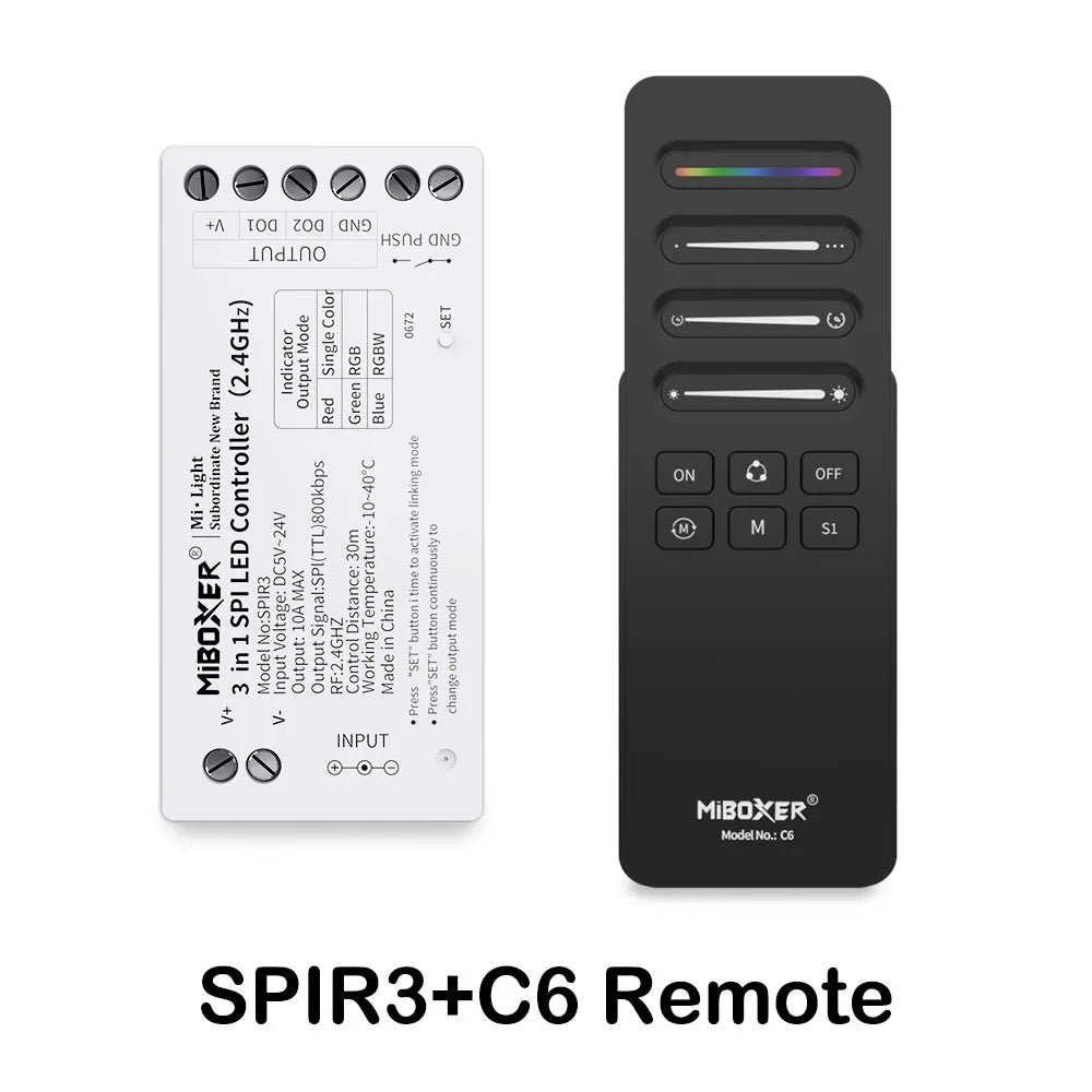SPI Pixel LED Controller - SPIR3, B6 and C6 Options