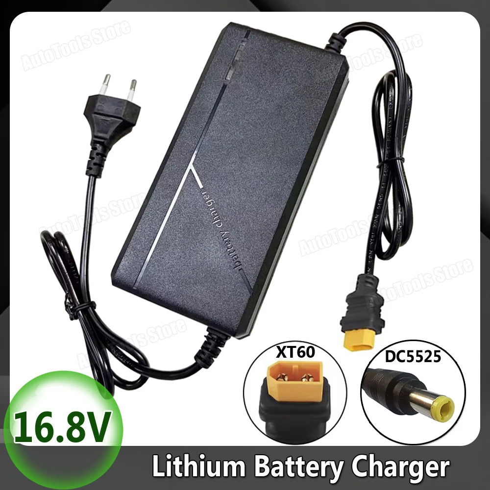 16.8 V Lithium Battery Charger, DC or XT60 Plug
