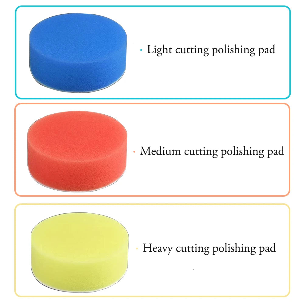 5/8Pcs 7/6/5 Inch Polishing Kit Polishing Pad Car Waxing Sponge Disk Wool Wheel for Auto Body Beauty Polisher Washing Car Gadget