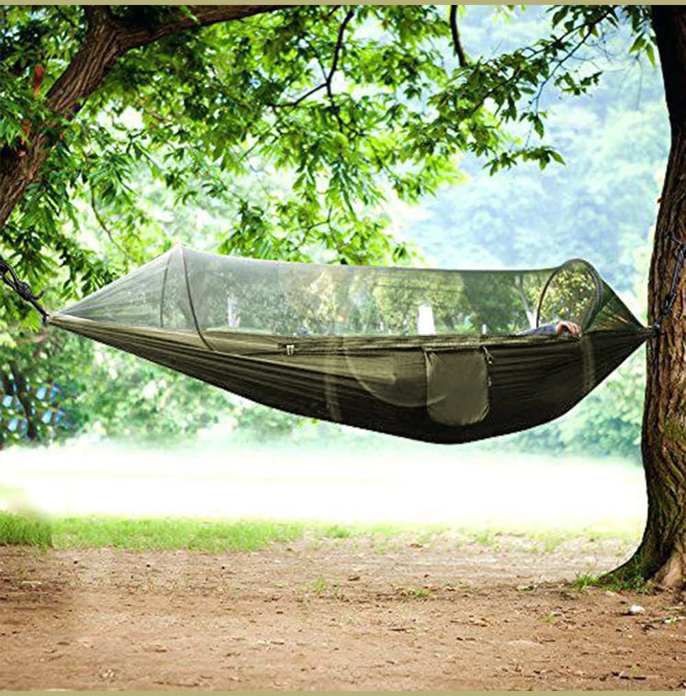 3-in-1 Camping Hammock with Mosquito Mesh and Quick Opening