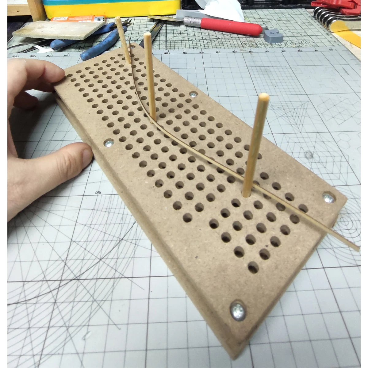 Wood Strip Bending and Shaping Tool Kit for Model Building