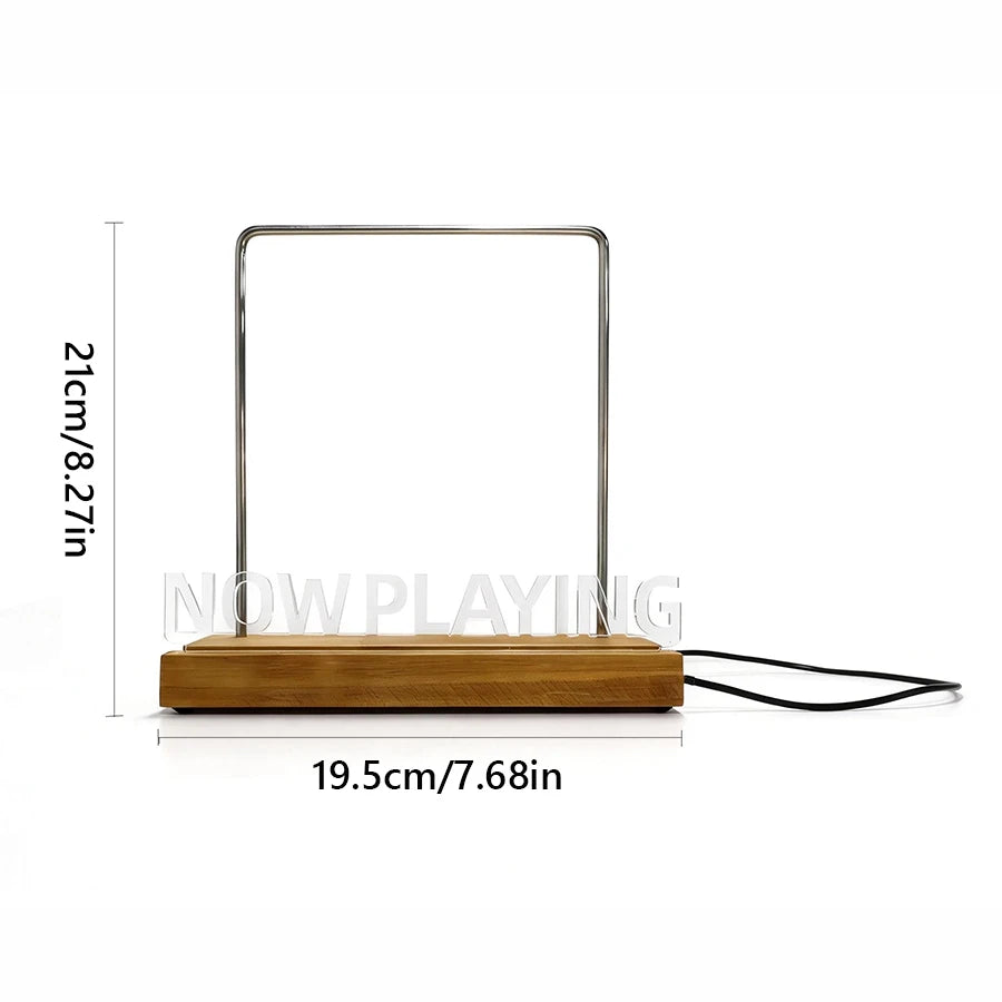 Light-Up Now Playing Vinyl Record Display Stand