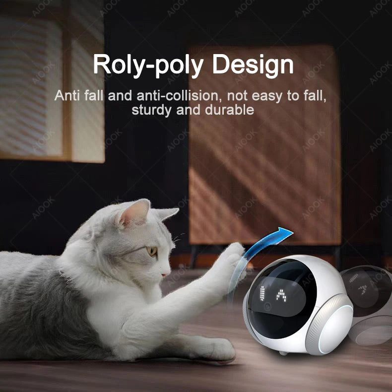 AIOOK Smart Robot Camera 5G WiFi HD 2K Camera Pet Tracking Laser Indicator TUYA Pet Camera Auto Charging Auto Obstacle Avoidance 