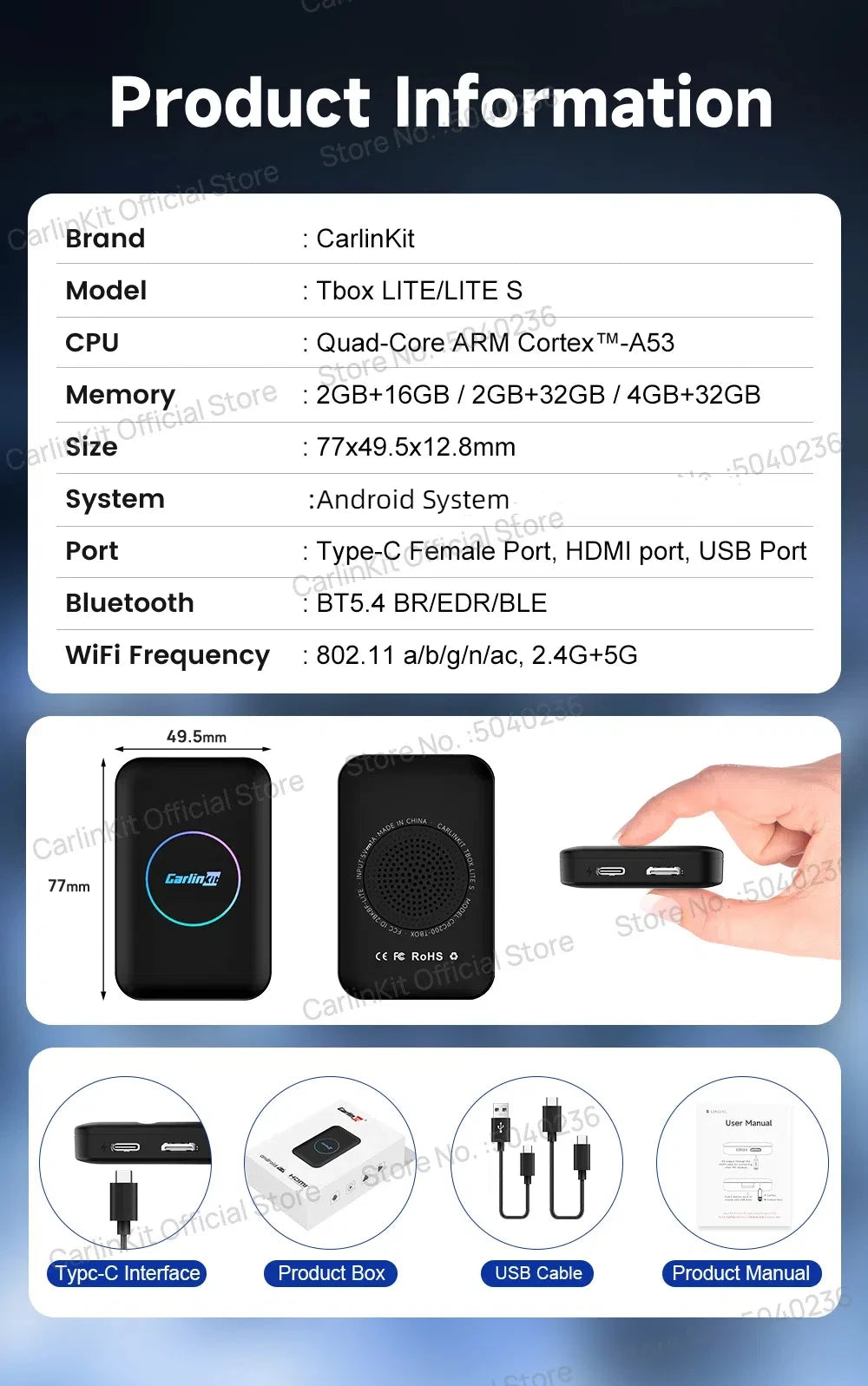 3-in-1 Wireless Phone Integration AI Box