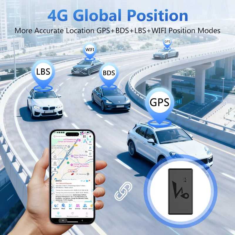 4G 20000/10000 mAh GPS Vehicle Tracker Vibration Geo-Fence Alarm Strong Magnet Long Standby Battery with Free APP
