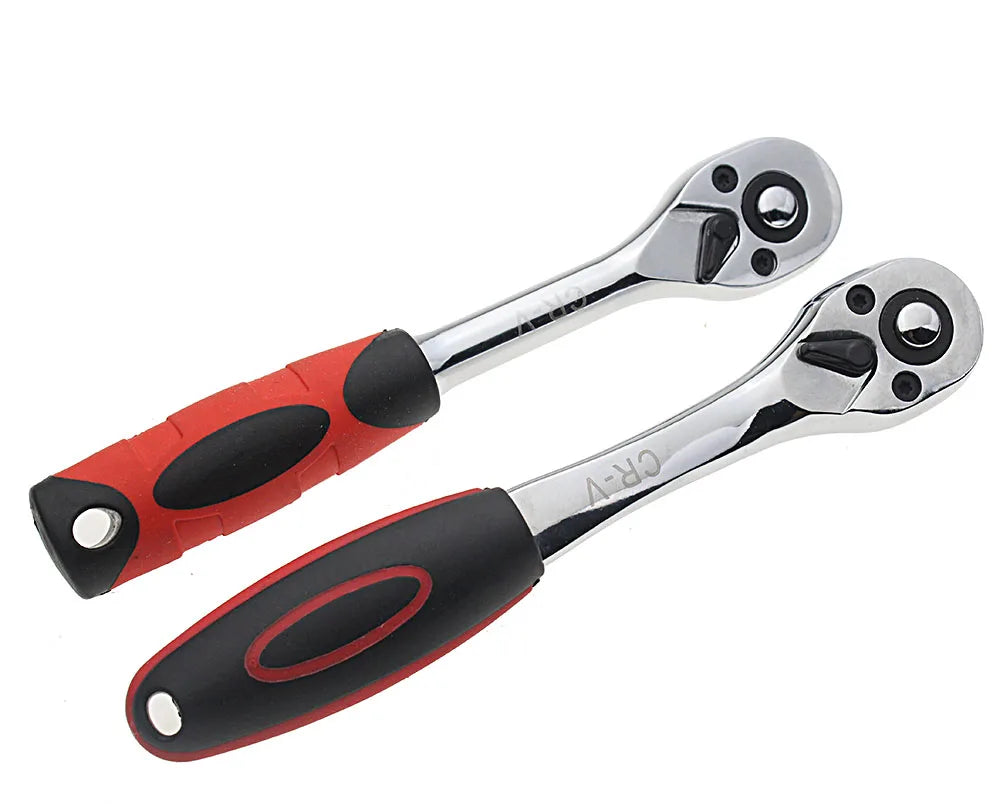 72 Tooth Quick Ratchet Wrench Two-way Socket Wrench Repair Tools for Vehicle Bicycle