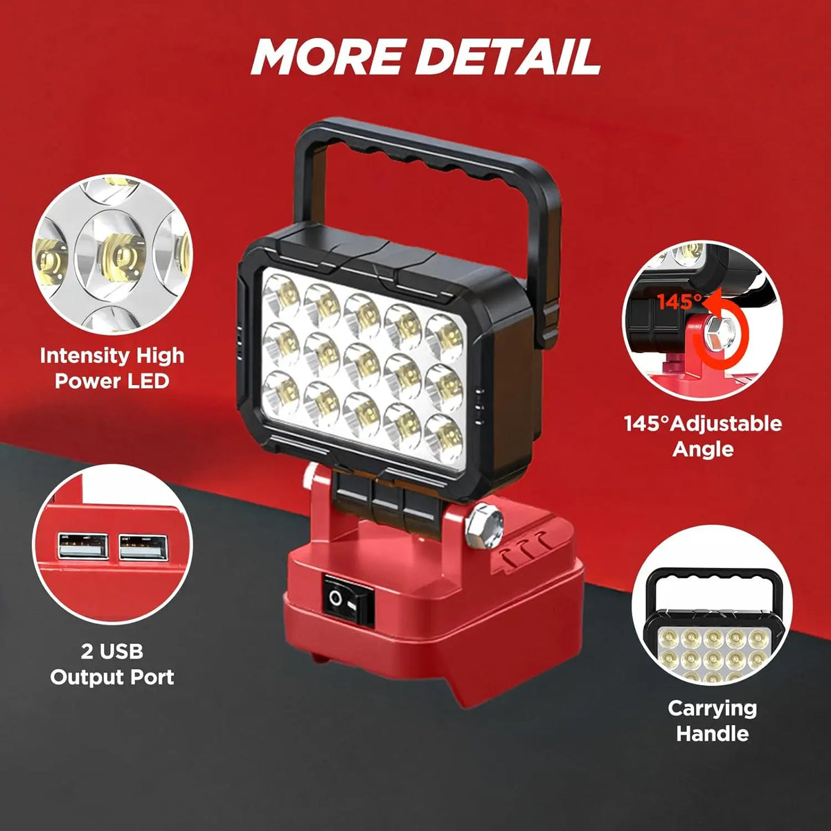 Lampa robocza LED do akumulatorów Milwaukee M18